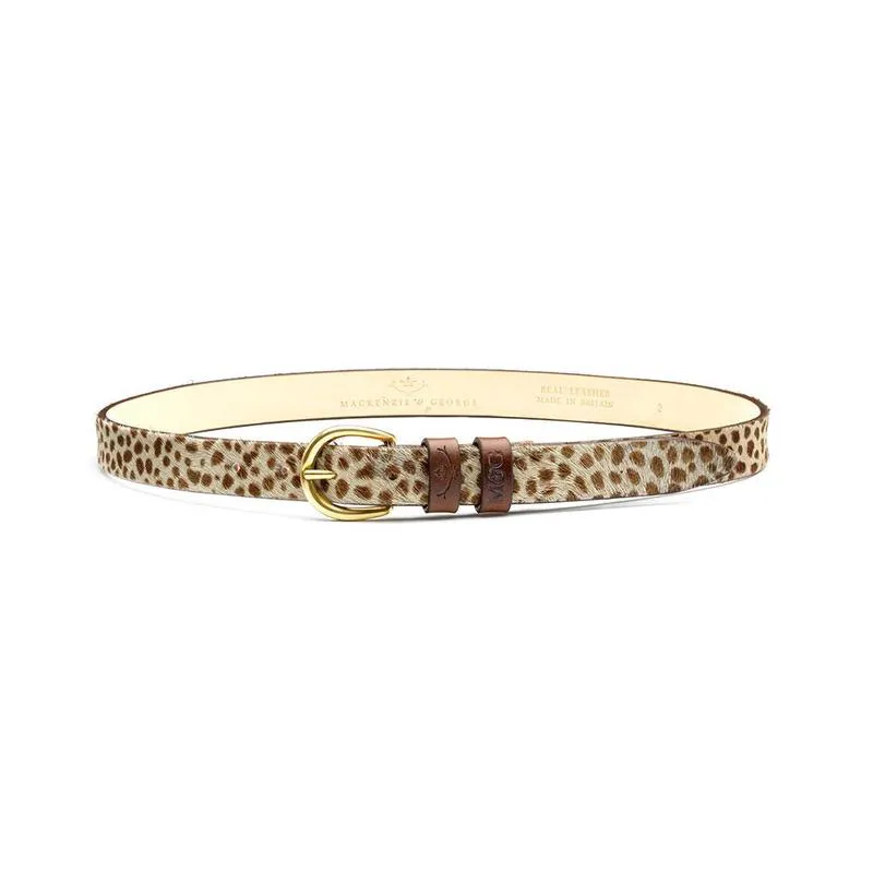 Mackenzie and George Tetbury Skinny Belt - Dotty Print