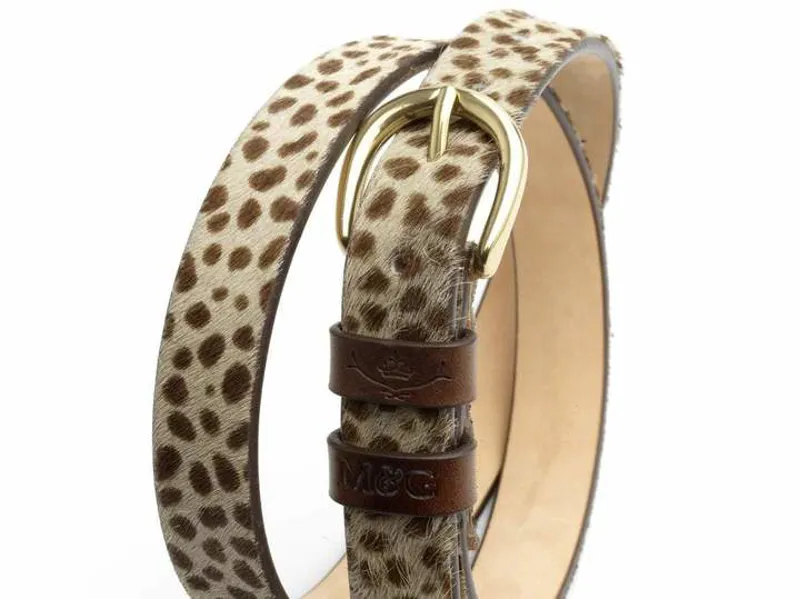 Mackenzie and George Tetbury Skinny Belt - Dotty Print-1