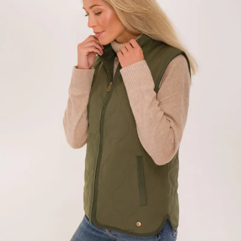 Hicks and Brown Timworth Gilet - Green-2