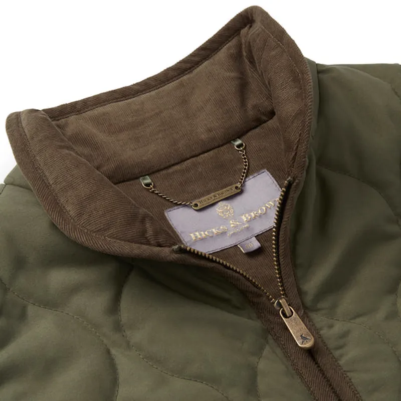 Hicks and Brown Timworth Gilet - Green-5