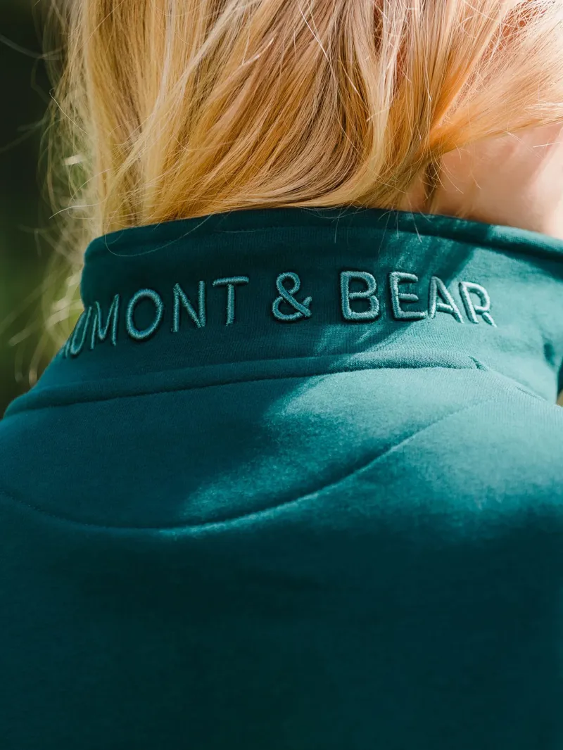Beaumont and Bear Tuckenhay 1/4 Zip - Petrol Green-2