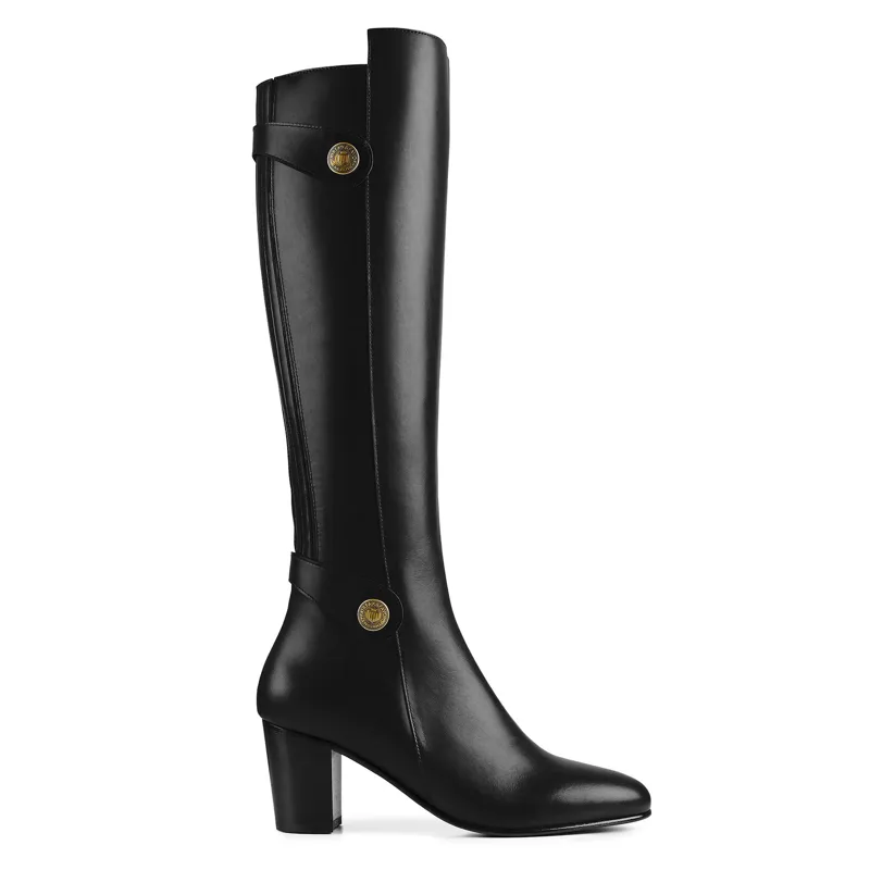 Fairfax and Favor Upton Boot - Black Leather-1