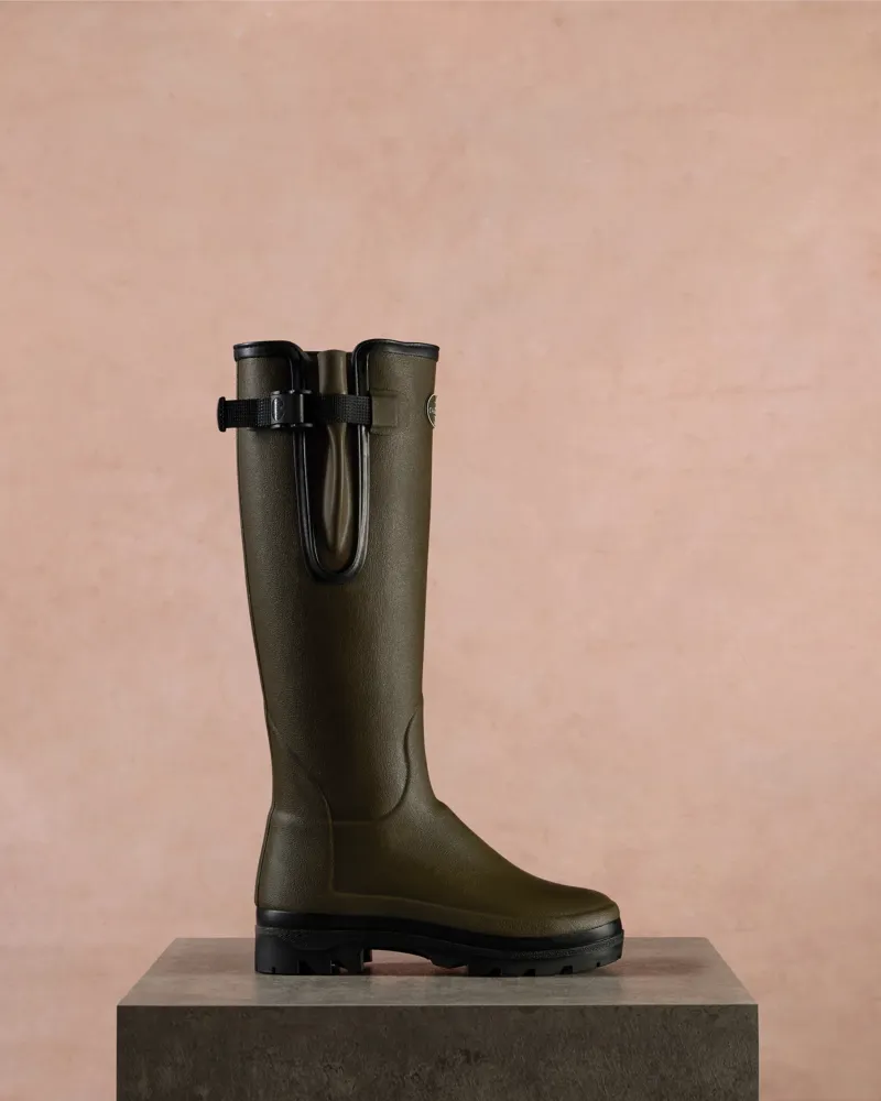 Le Chameau Ladies Vierzonord Boot - Vert Chameau/Black Lining-2
