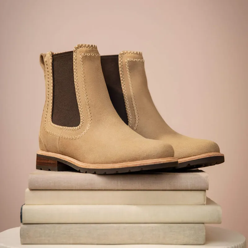 Ariat Ladies Wexford Whipstitch Boot - Camel Suede-3