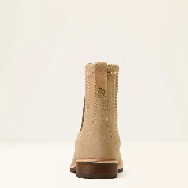 Ariat Ladies Wexford Whipstitch Boot - Camel Suede-2