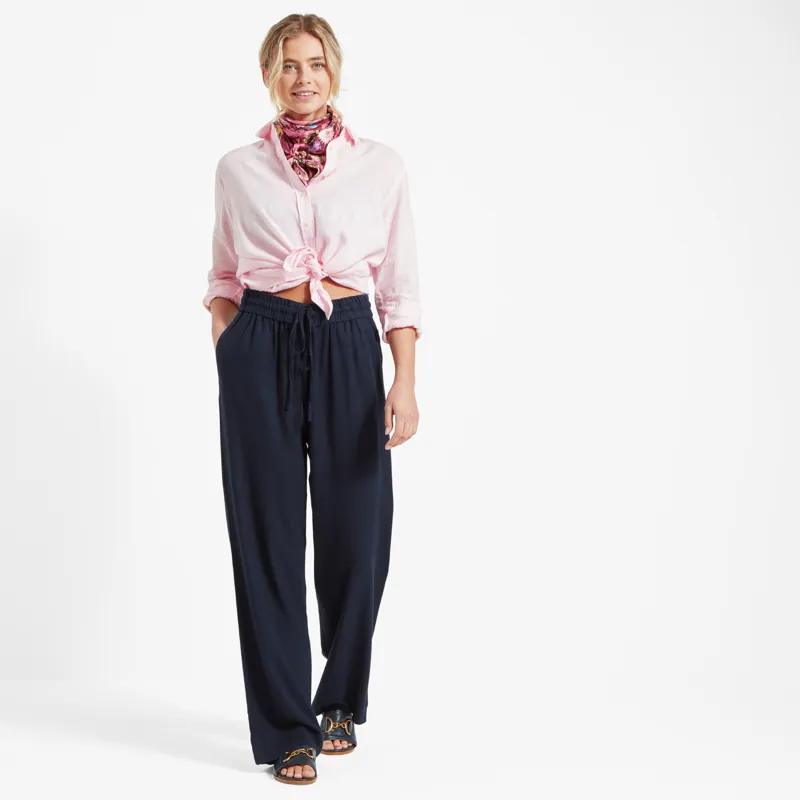 Schoffel Daphne Linen Trouser - Navy