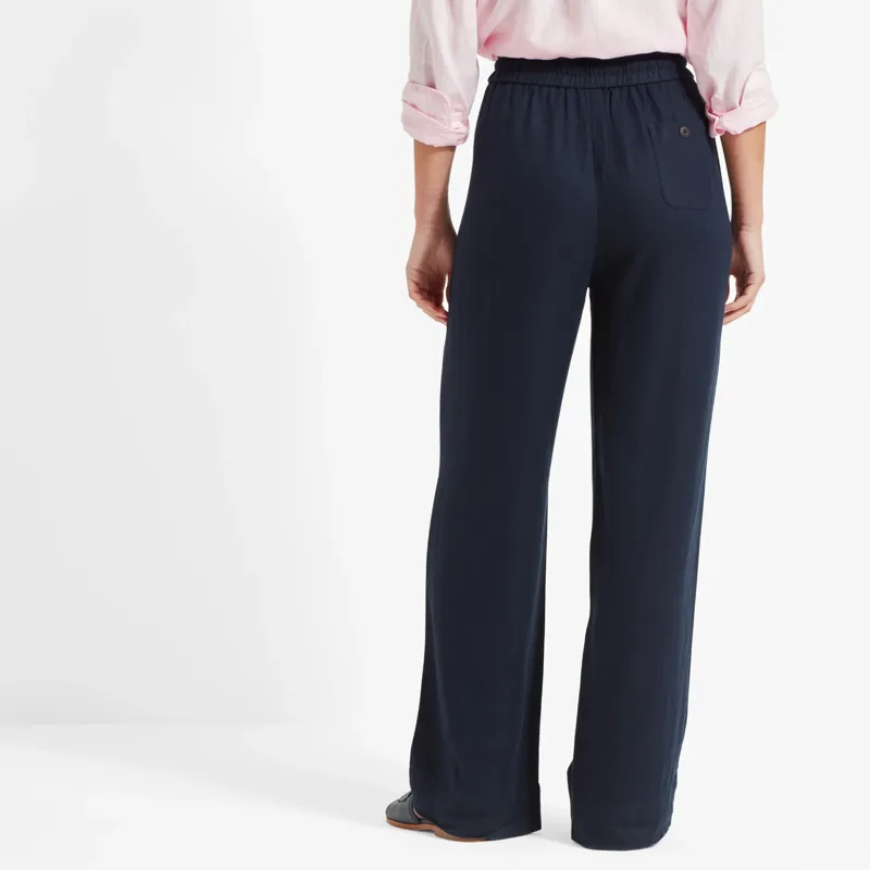 Schoffel Daphne Linen Trouser - Navy-3