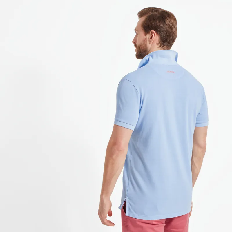 Schoffel St Ives Dyed Polo - Pale Blue-1