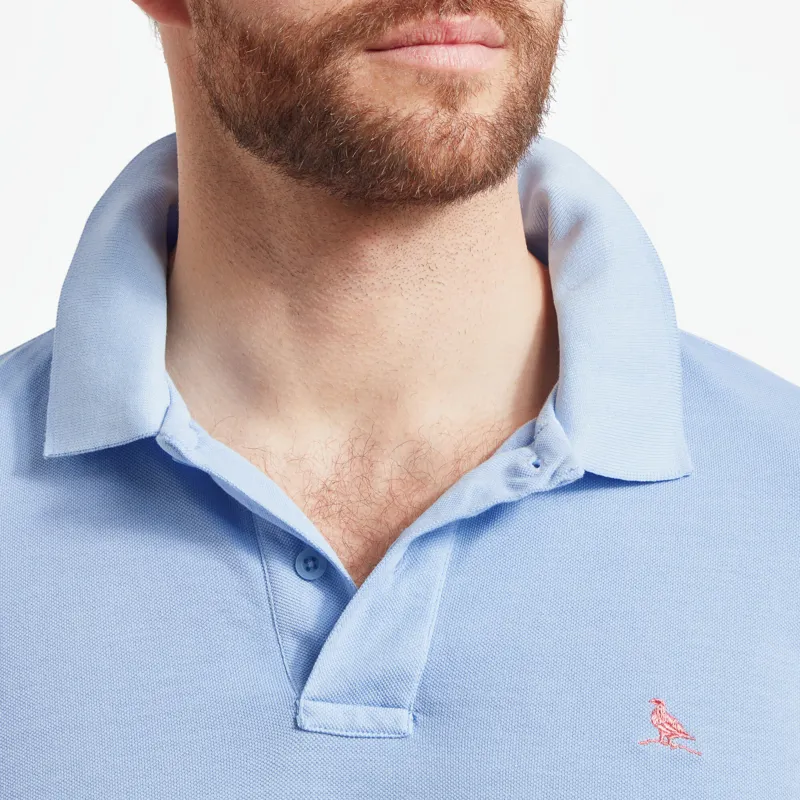 Schoffel St Ives Dyed Polo - Pale Blue-2