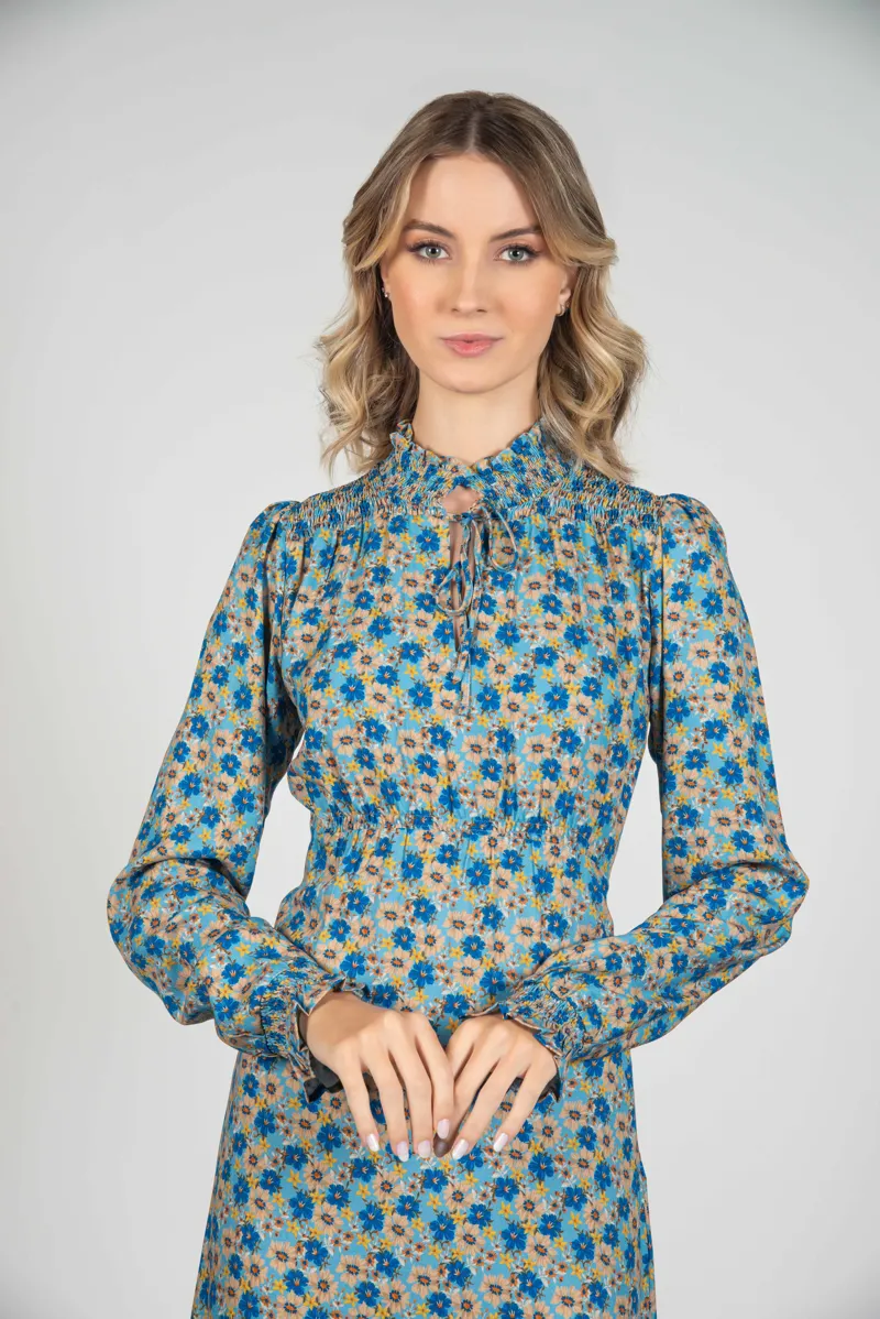 Hartwell Stella Dress - Blue Flowers-2