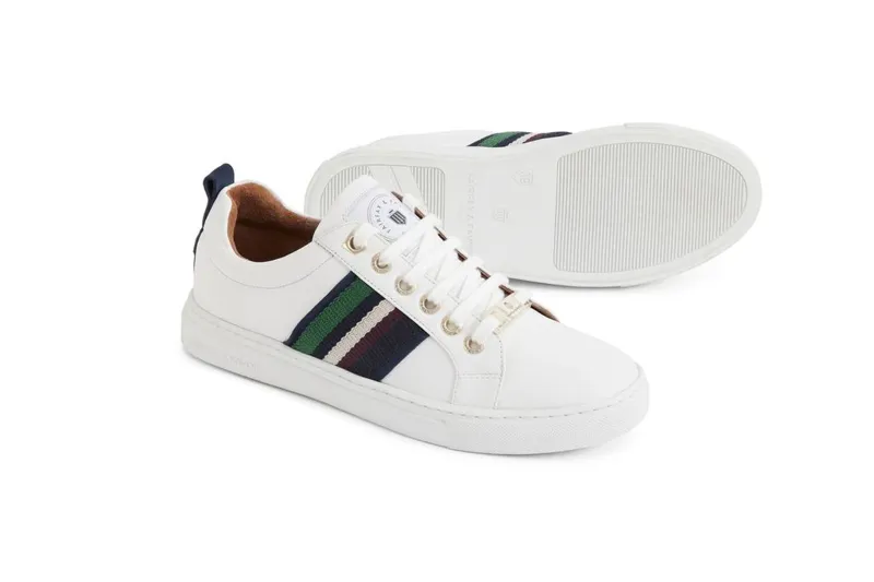 Fairfax and Favor Boston Trainer - White Stripe Webbing-1