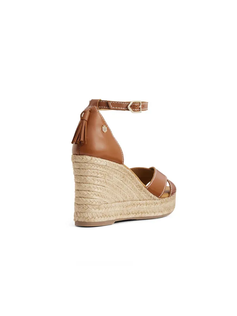 Fairfax and Favor Valencia Wedge - Tan Leather-2